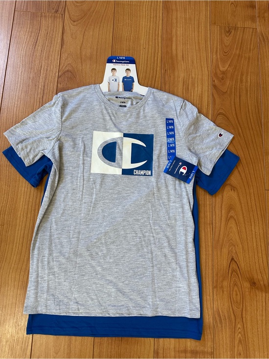 Champion Other - NWT Champion Youth Boys 2-Pack T-Shirts Size L (14/16) Blue & Gray